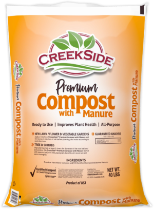 Premium compost with manure bag