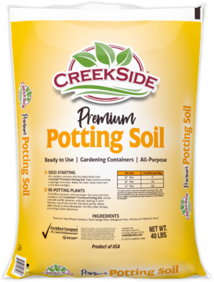 Premium potting soil bag