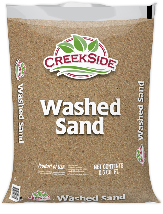 Washed sand bag